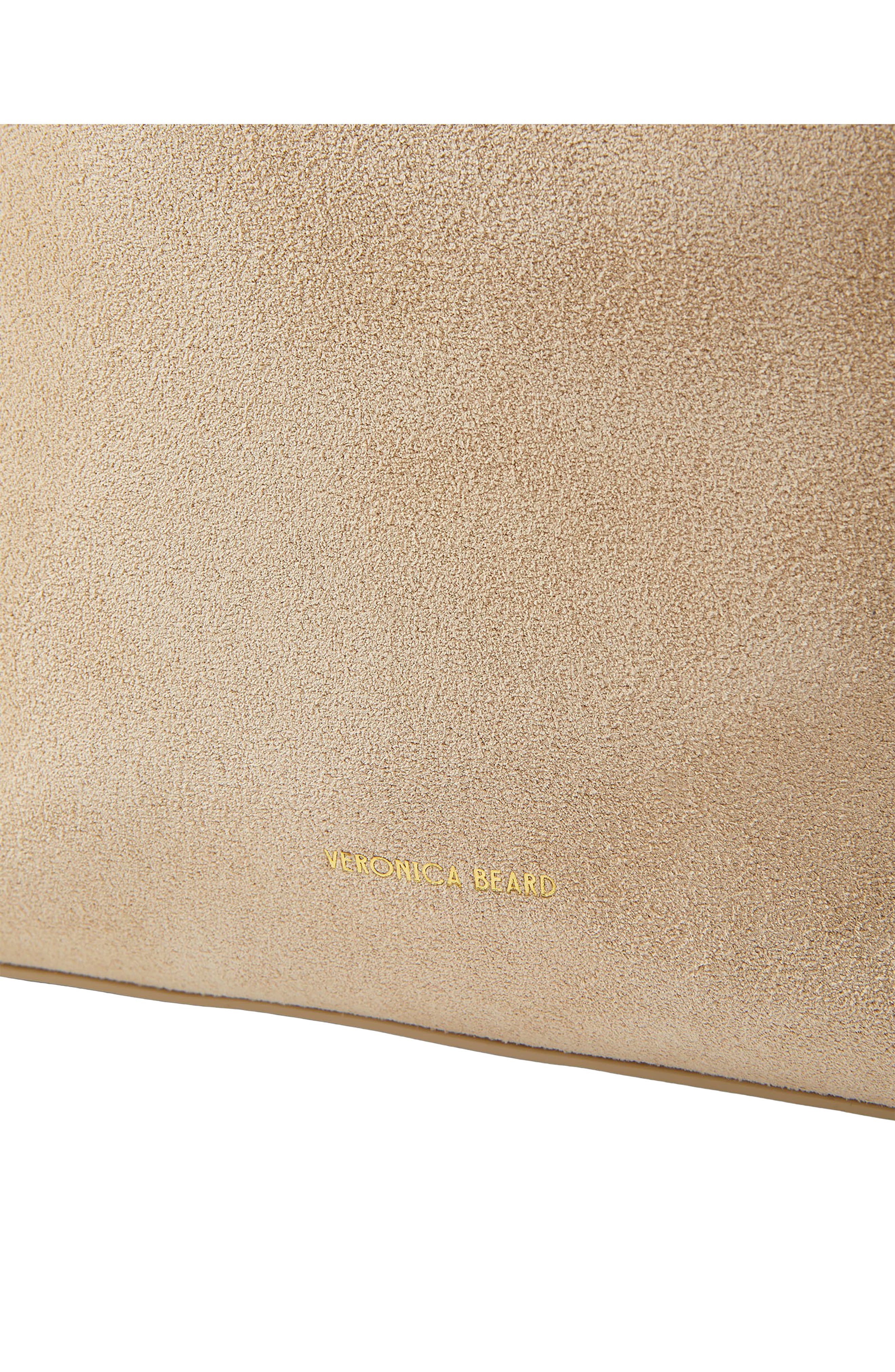 Veronica Beard Suede Swing Top Handle Bag, Alternate, color, Stone Khaki