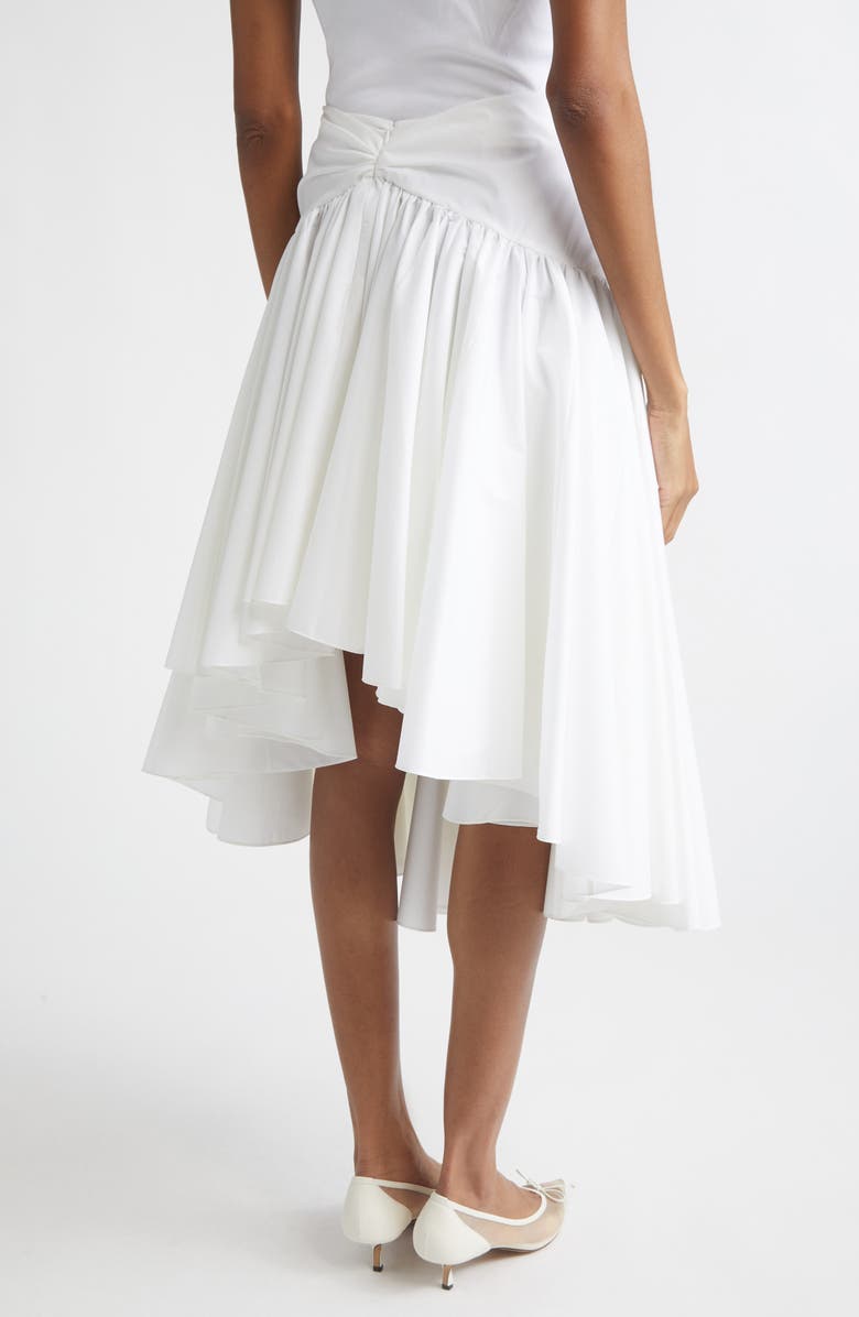 Jacquemus Le Jupon Asymmetric Midi Skirt, Alternate, color, White