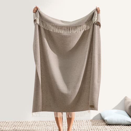 Lands Downunder Juno Cashmere Throw In Brown