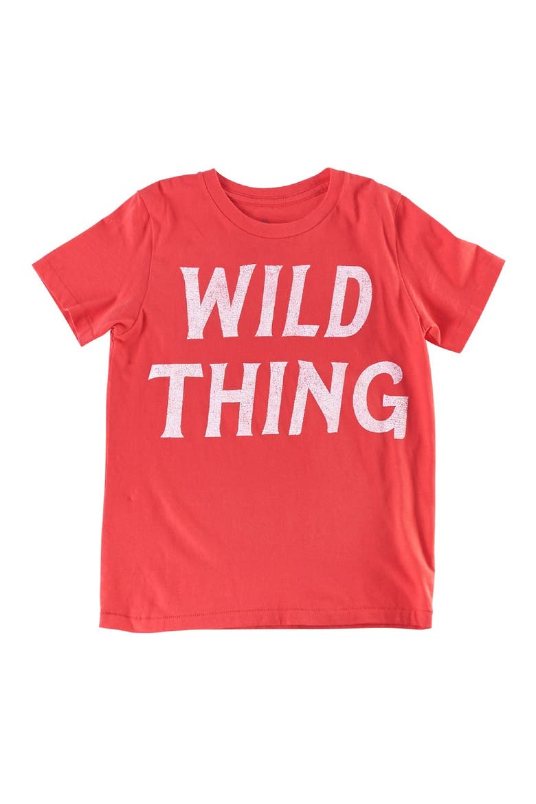 Peek 'Wild Thing' T-Shirt, Main, color, RED