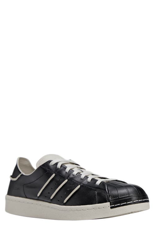 Y-3 Adidas Superstar Sneakers In Black/black/talc