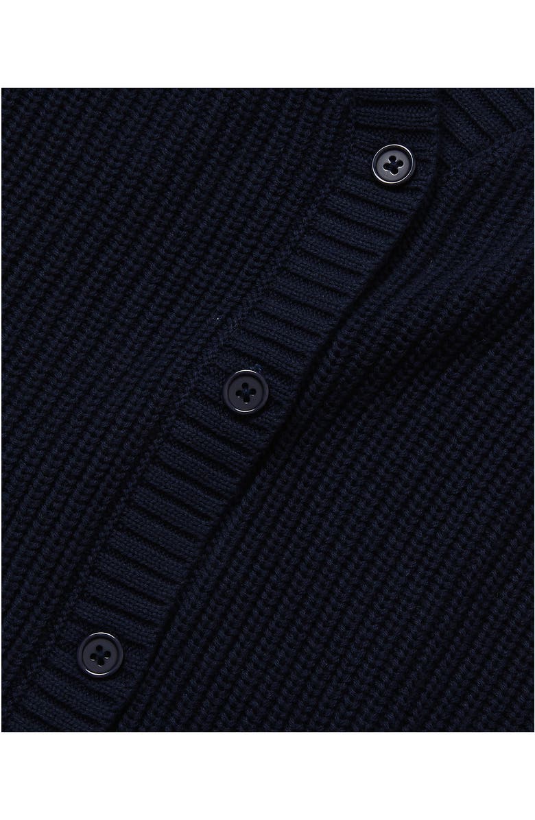 Lands' End Girls Button Front Knit Cardigan, Alternate, color, Classic Navy