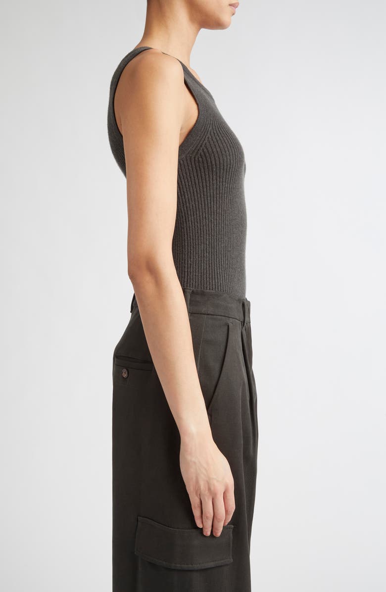 Max Mara Cipro Wool & Cashmere Sweater Tank, Alternate, color, Green