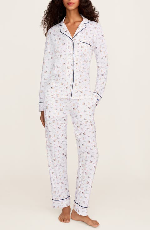 Pima Cotton Jersey Long Pajamas