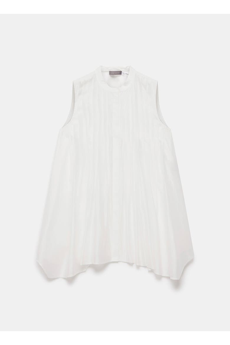 Sheer Pleat Detail Top, Alternate, color, Ivory
