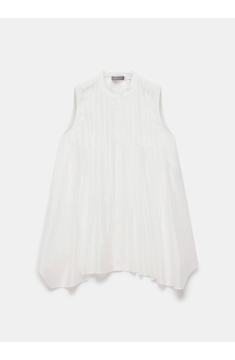 MINT VELVET Sheer Pleat Detail Top, Alternate, color, Ivory