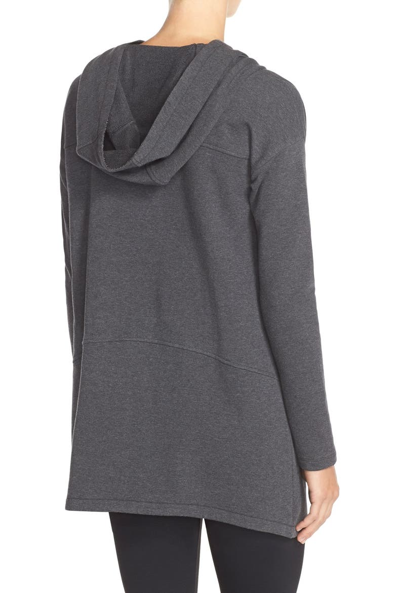 'Cozy Cozy' Hooded Wrap, Alternate, color, GREY DARK CHARCOAL HEATHER