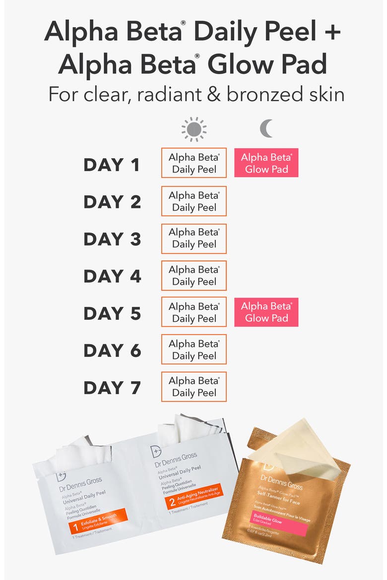 Alpha Beta® Glow Pad™ Self Tanner for Face Buildable Glow (Limited Edition), Alternate, color, NO COLOR