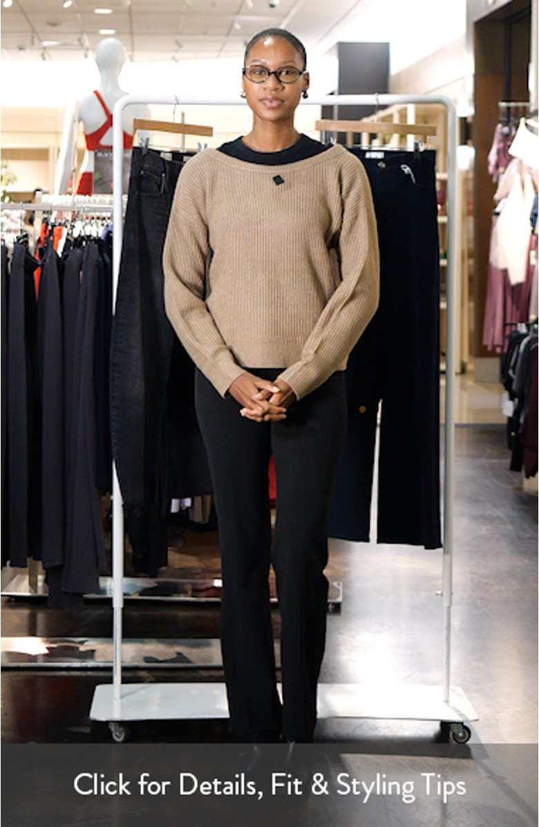 Stassi Satin Tie Back Sweater, sales video thumbnail