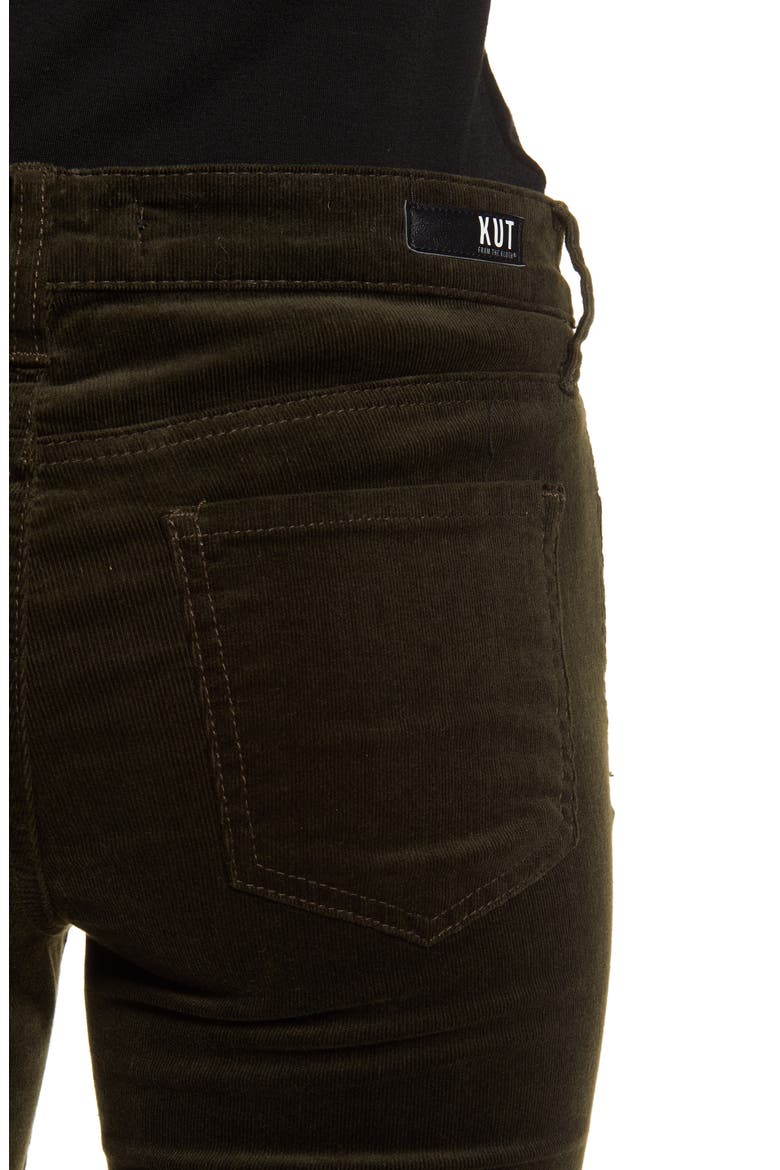 Diana Stretch Corduroy Skinny Pants, Alternate, color, ARMY OLIVE