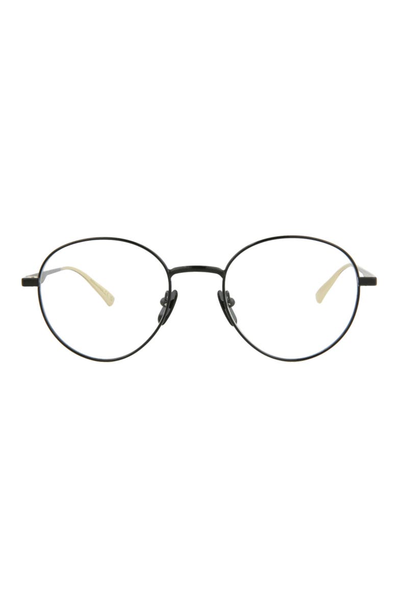 51mm Round Optical Frames, Main, color, BLACK BLACK TRANSPARENT