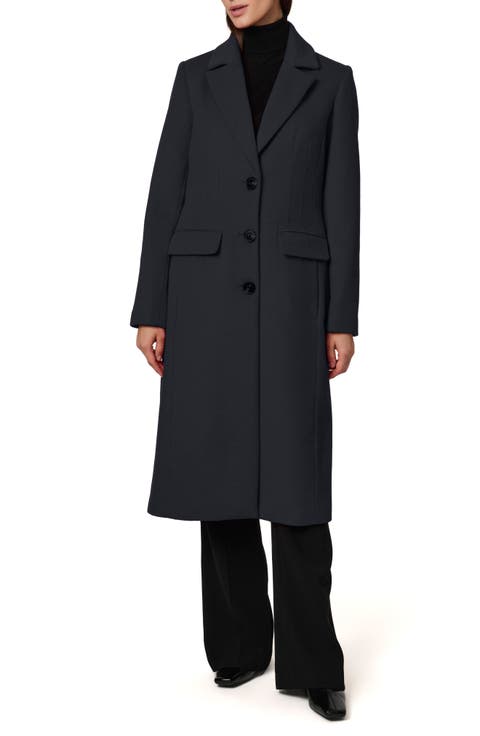 Structured Wool Blend Coat