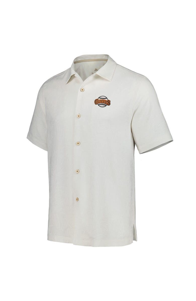 Tommy Bahama Men's Tommy Bahama White San Francisco Giants Sport Tropic Isles Camp Button-Up Shirt, Alternate, color, 