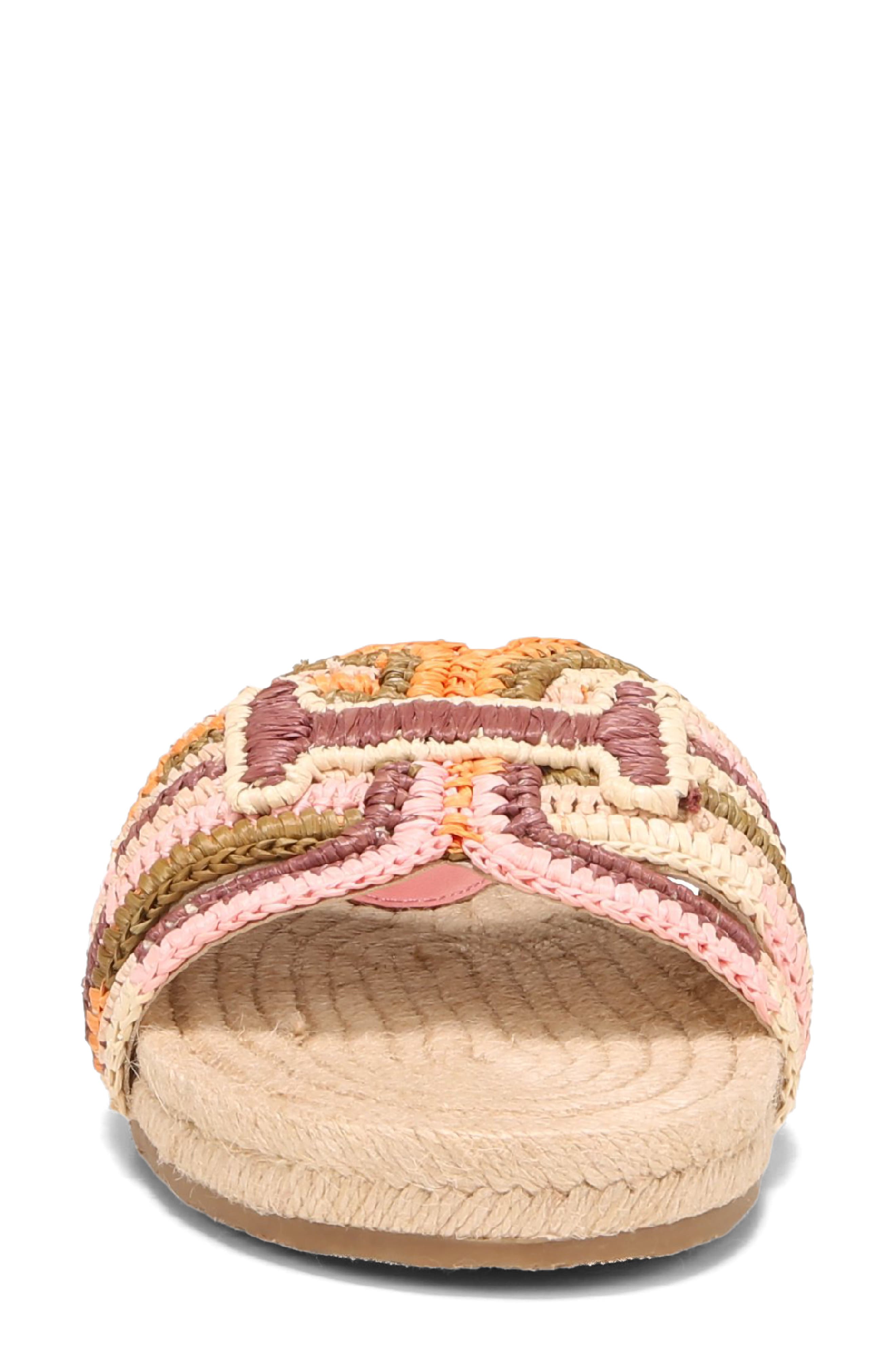 Miya Slide Sandal, Alternate, color, INDIE PINK MULTI