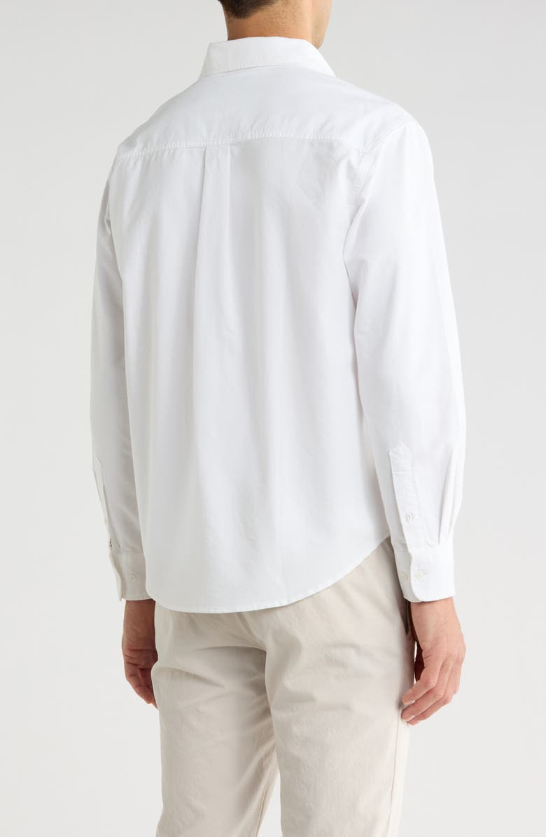 DENIM AND FLOWER Button-Down Shirt, Alternate, color, Off White