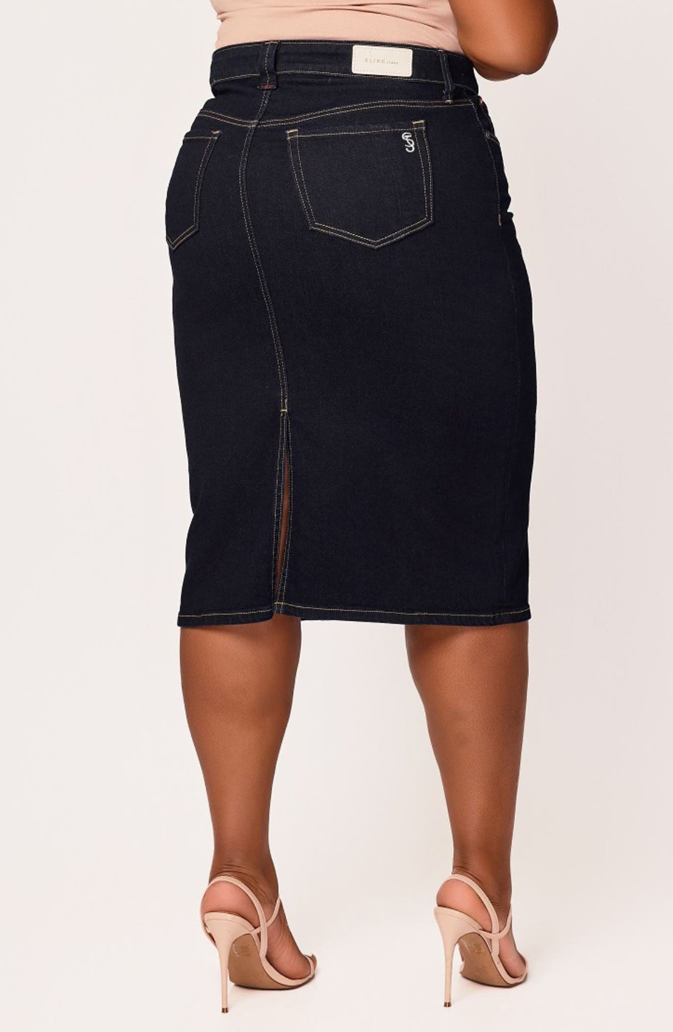 Denim Midi Skirt - image 4