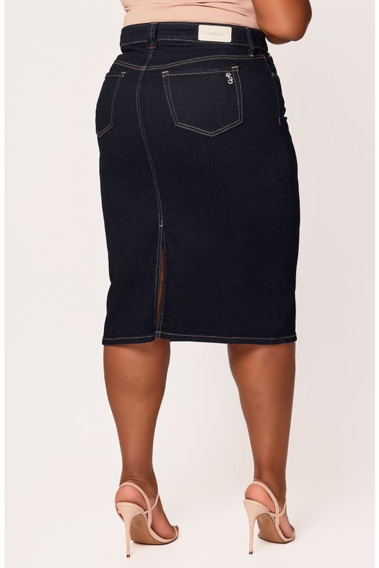 Denim Midi Skirt, Alternate, color, ABIGAIL