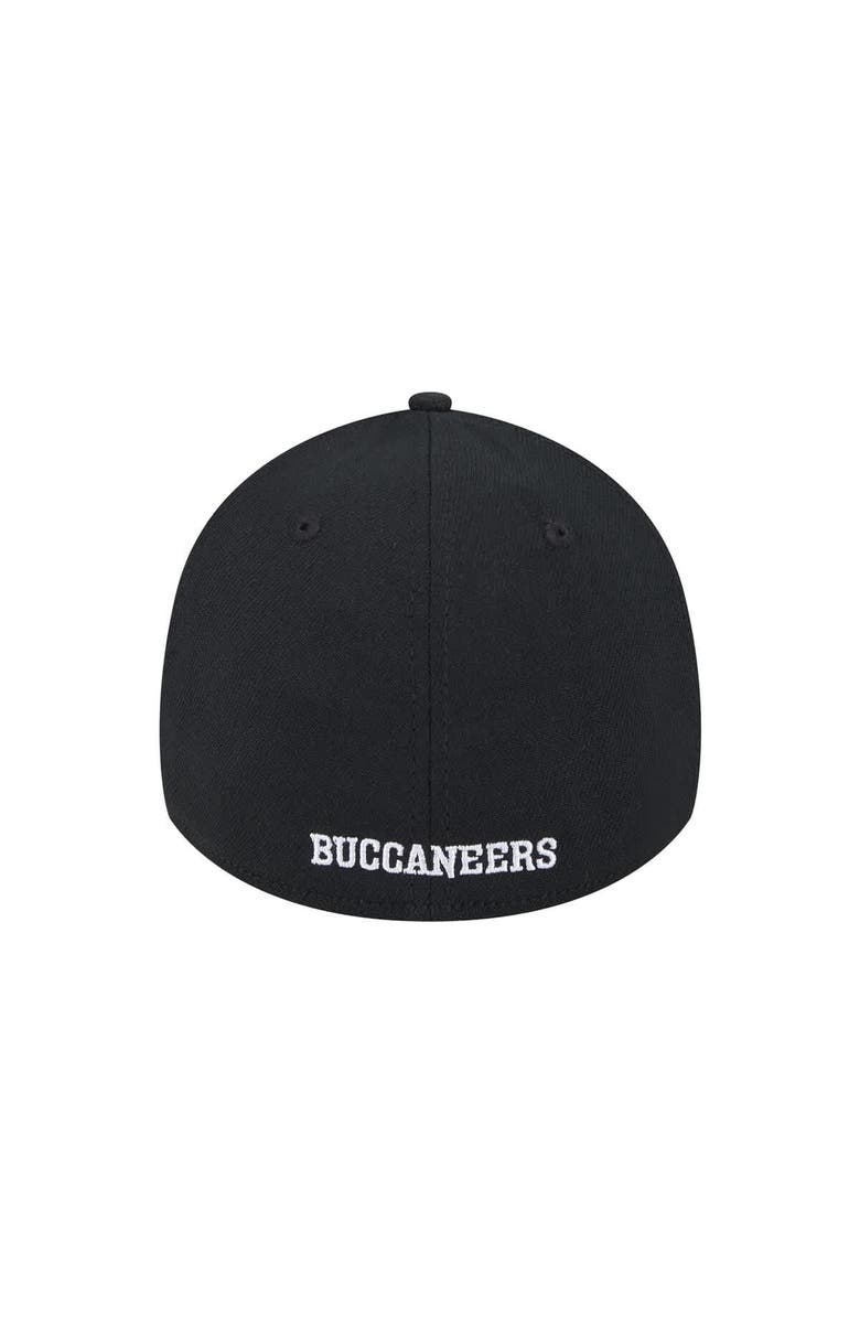 New Era Men's New Era Black Tampa Bay Buccaneers Throwback Main 39THIRTY Flex Hat, Alternate, color,