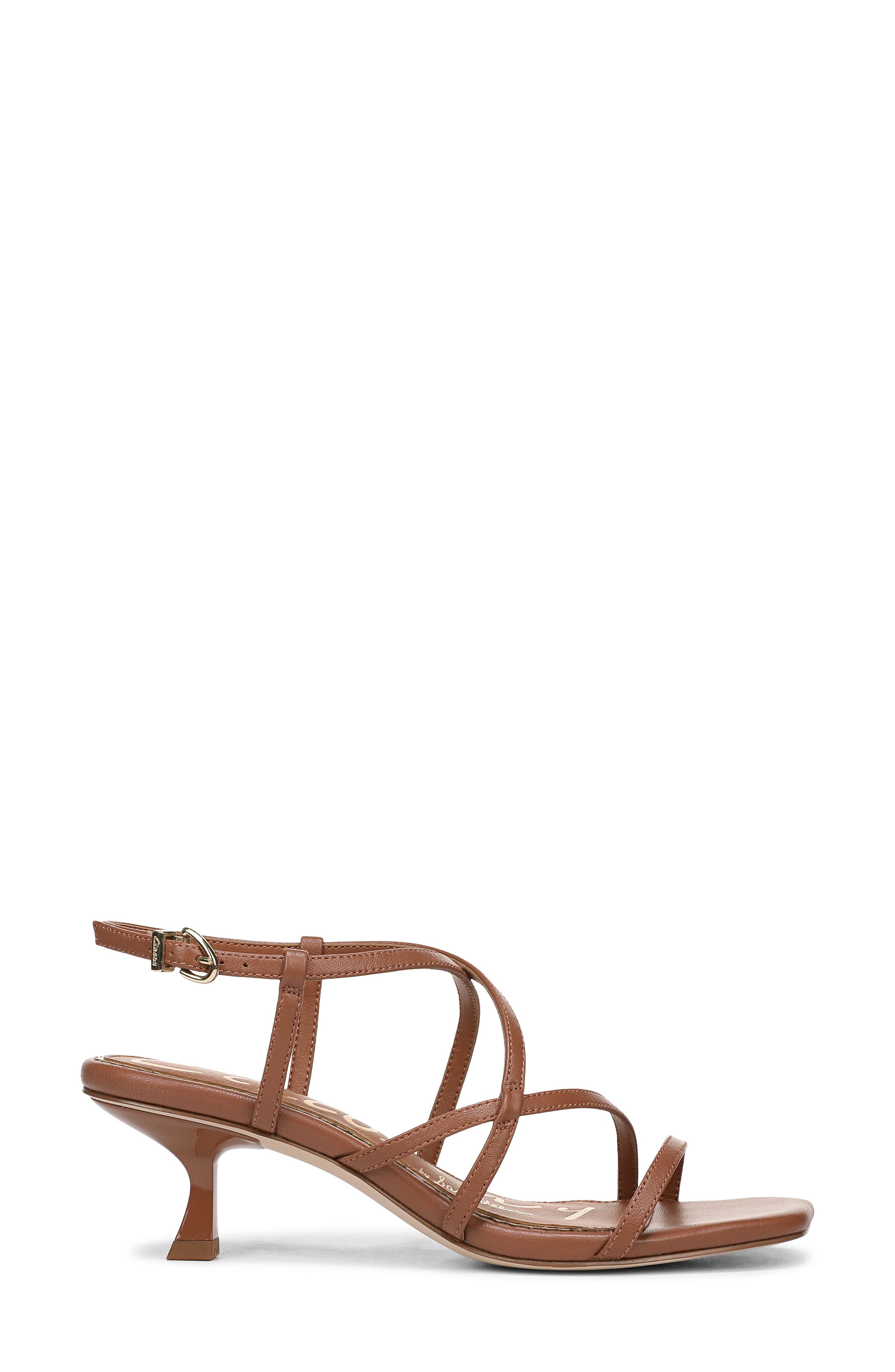Jasmine Strappy Sandal, Alternate, color, SADDLE SE