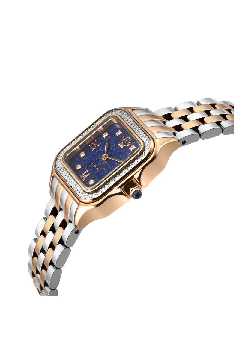 GV2 Milan Diamond Dial Bracelet Watch, 27.5mm - 0.04ct., Alternate, color, Silver/ Rose Gold