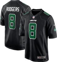 Nike Men's Nike Aaron Rodgers Black New York Jets Fashion Game Jersey