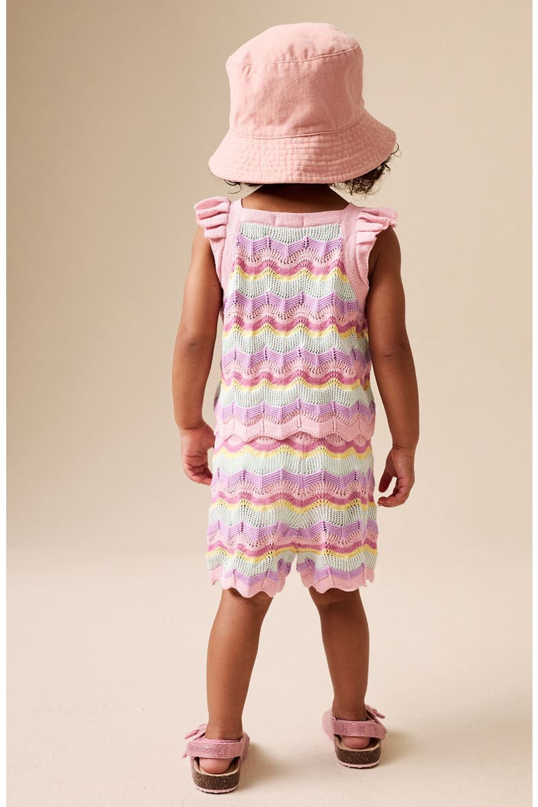 Kids' Pastel Stripe Tank & Shorts Set, Alternate, color, NEUTRAL