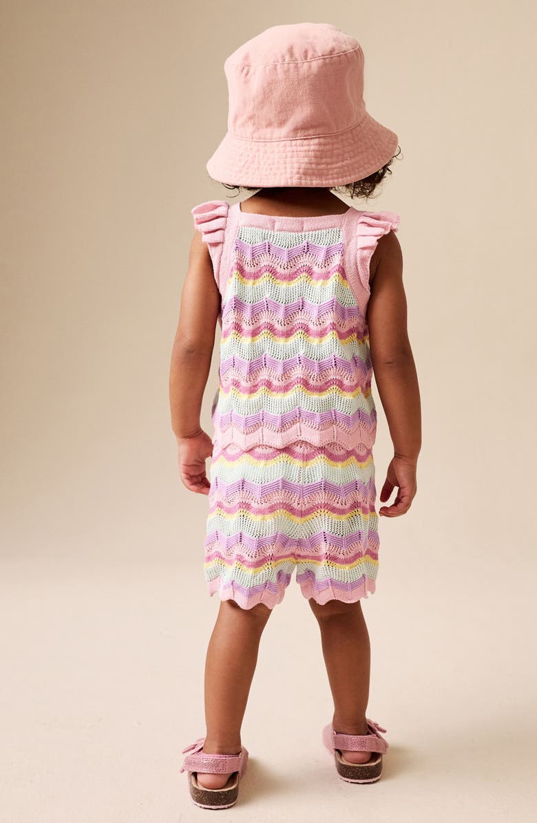 NEXT Kids' Pastel Stripe Tank & Shorts Set, Alternate, color, Neutral