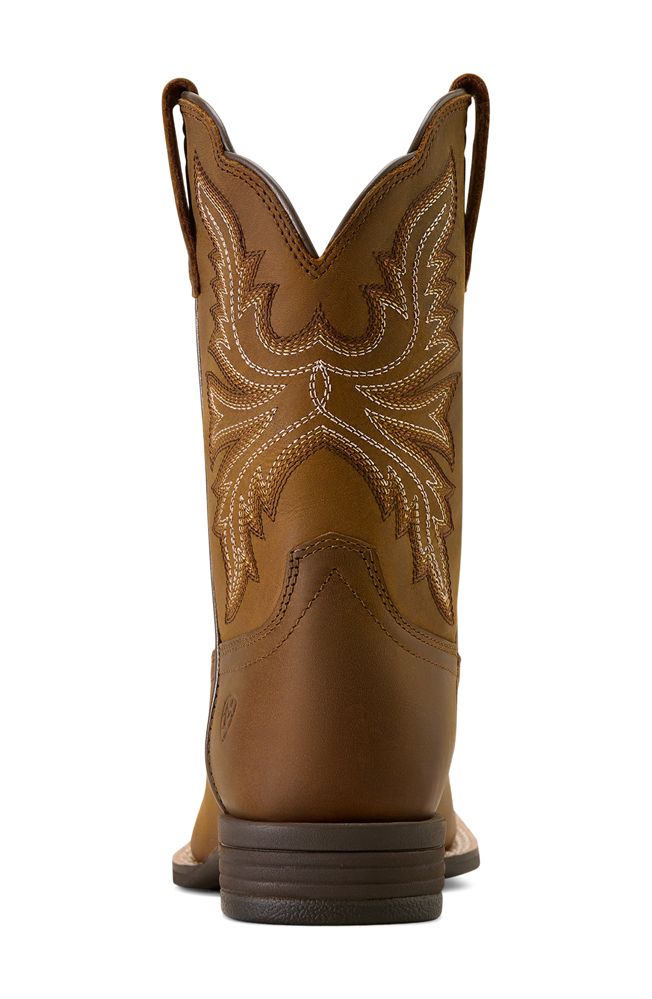 Ariat Kids' Westwood Wide Square Toe Western Boot, Alternate, color, Distressed Brown