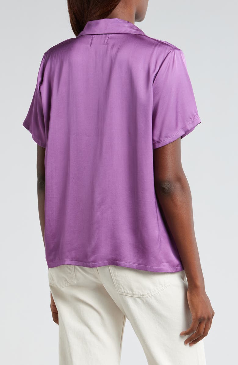 HONOR THE GIFT Patch Pocket Camp Shirt, Alternate, color, Purple