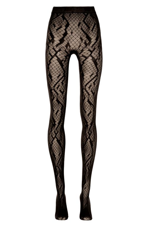 WOLFORD WOLFORD PYTHON PRINT NET TIGHTS 