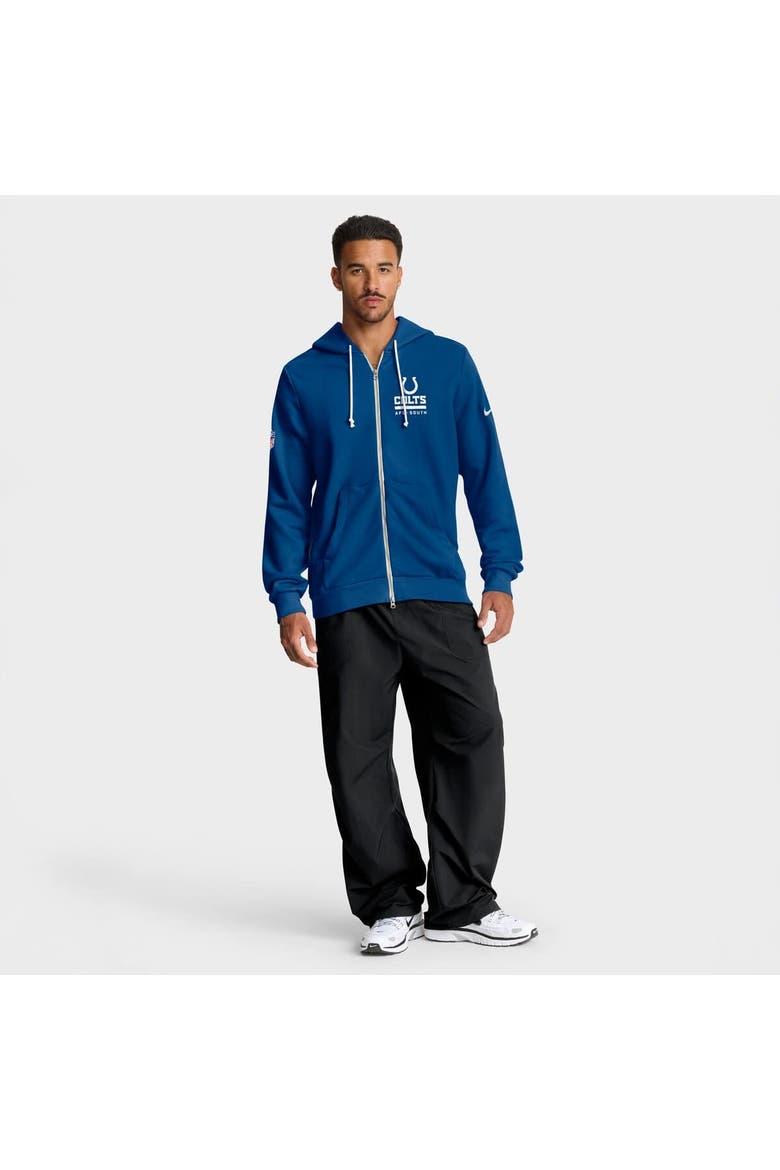 Men's Nike Royal Indianapolis Colts Sideline Standard Issue Utility Player Dri-FIT Full-Zip Hoodie, Alternate, color, Royal