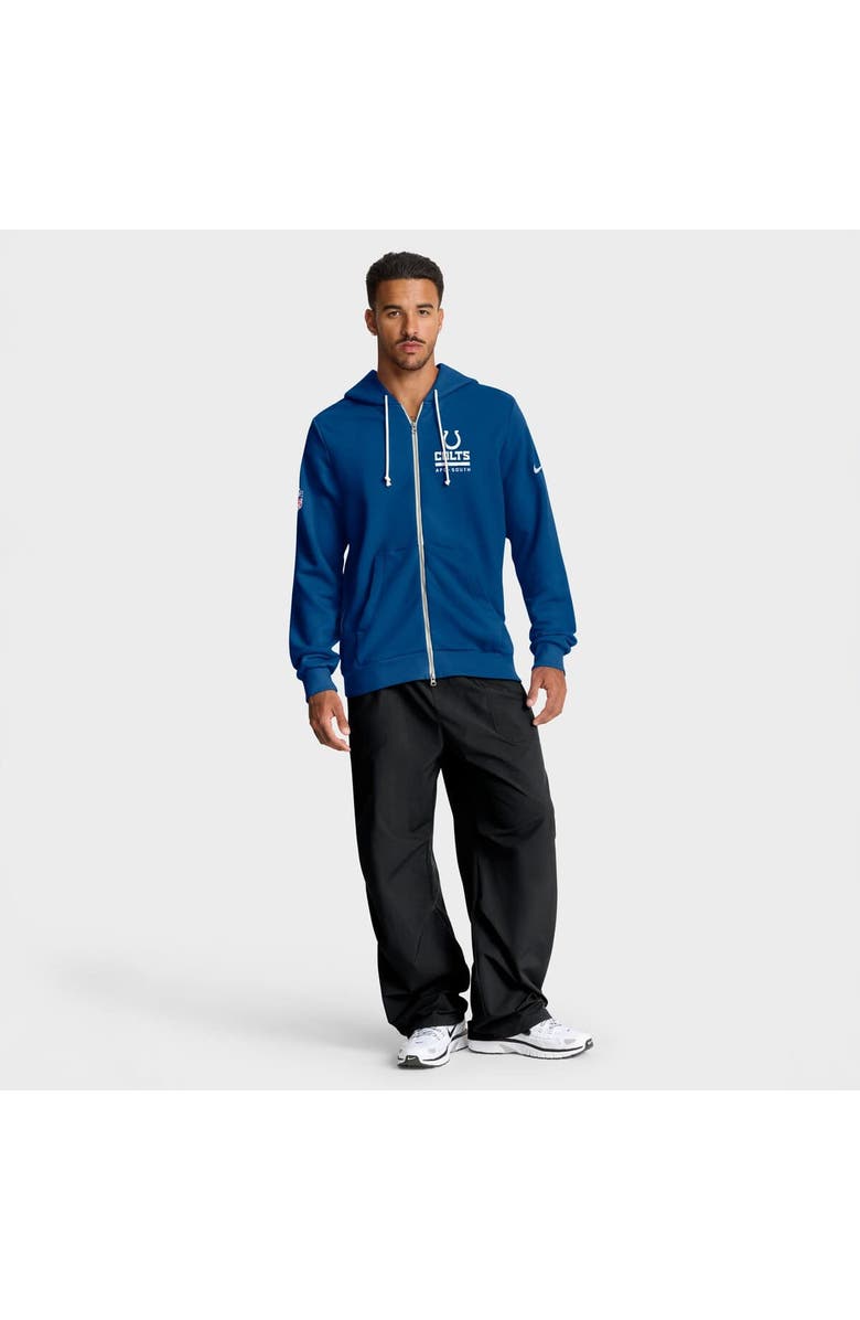 Nike Men's Nike Royal Indianapolis Colts Sideline Standard Issue Utility Player Dri-FIT Full-Zip Hoodie, Alternate, color, Royal