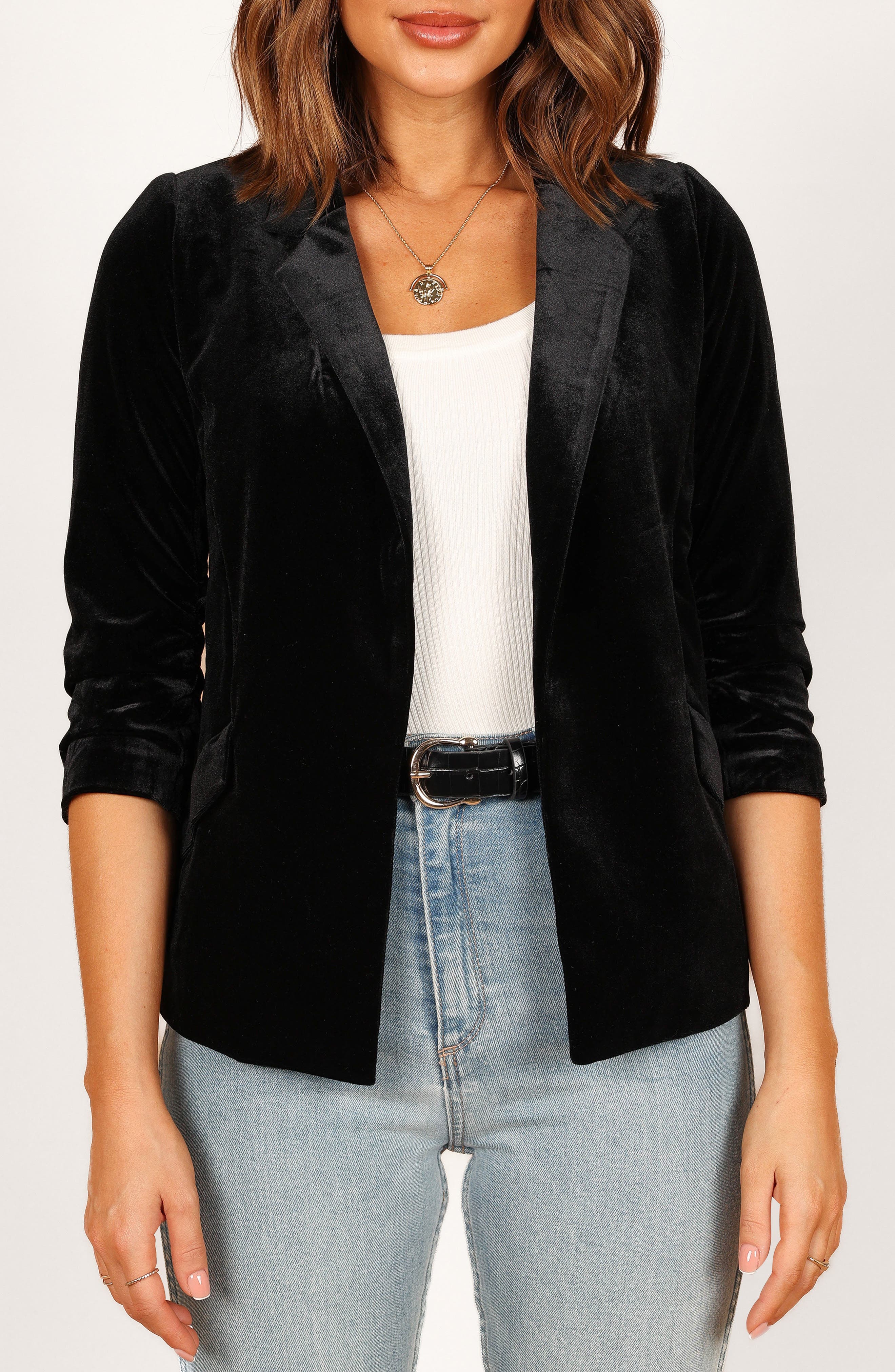 Petal & Pup Vera Velvet Blazer