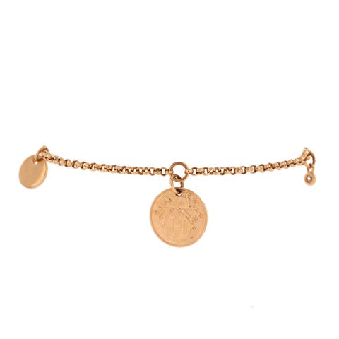 Ex-Libris Bracelet 18K Rose Gold with Diamond Small