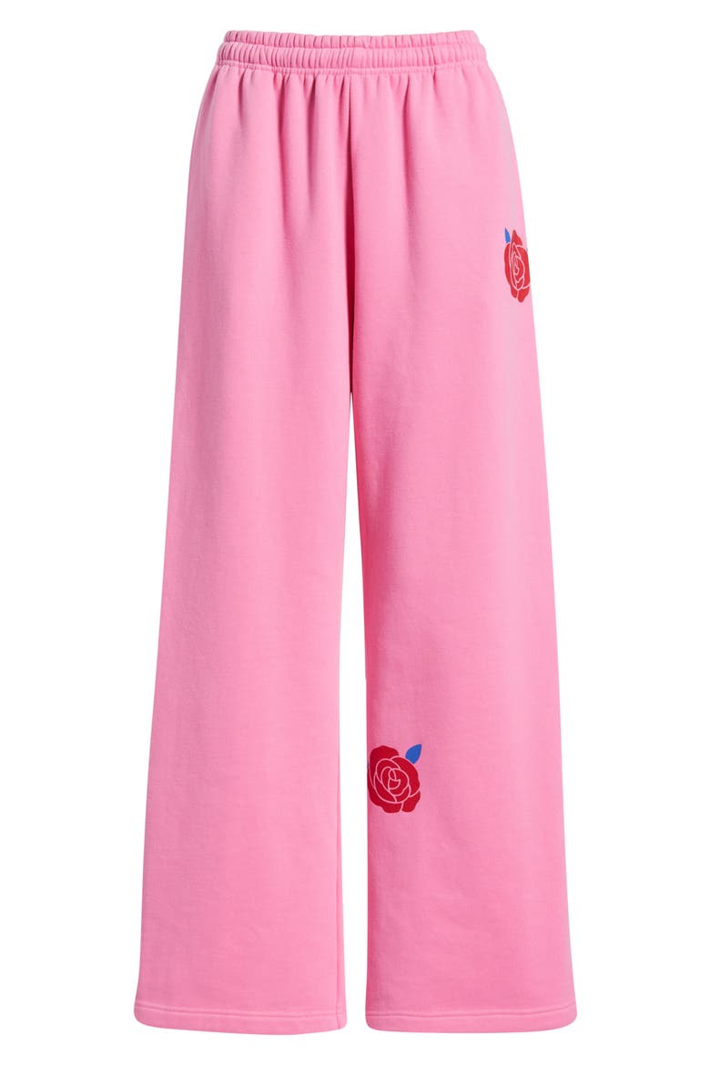 Be Kind Wide Leg Sweatpants, Alternate, color, PINK