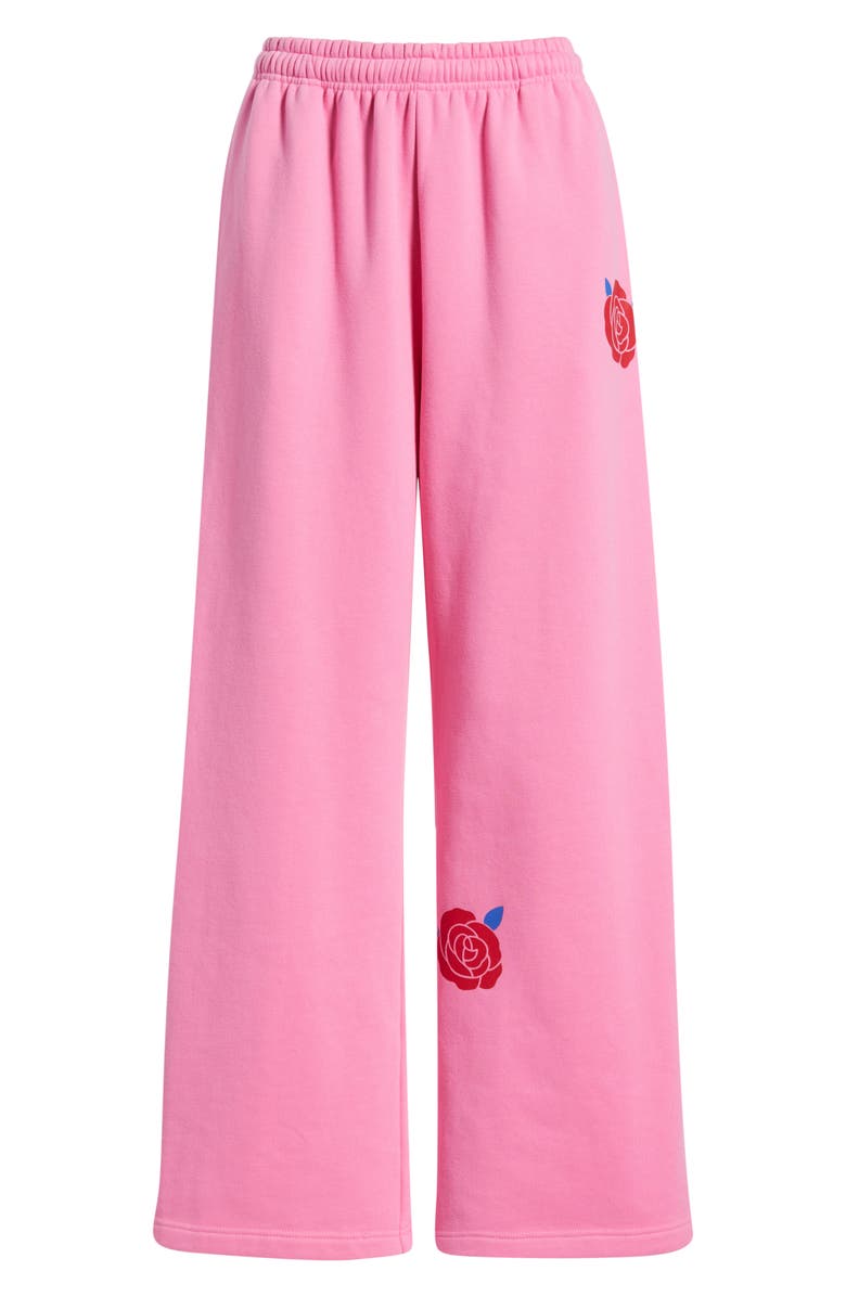 THE MAYFAIR GROUP Be Kind Wide Leg Sweatpants, Alternate, color, Pink