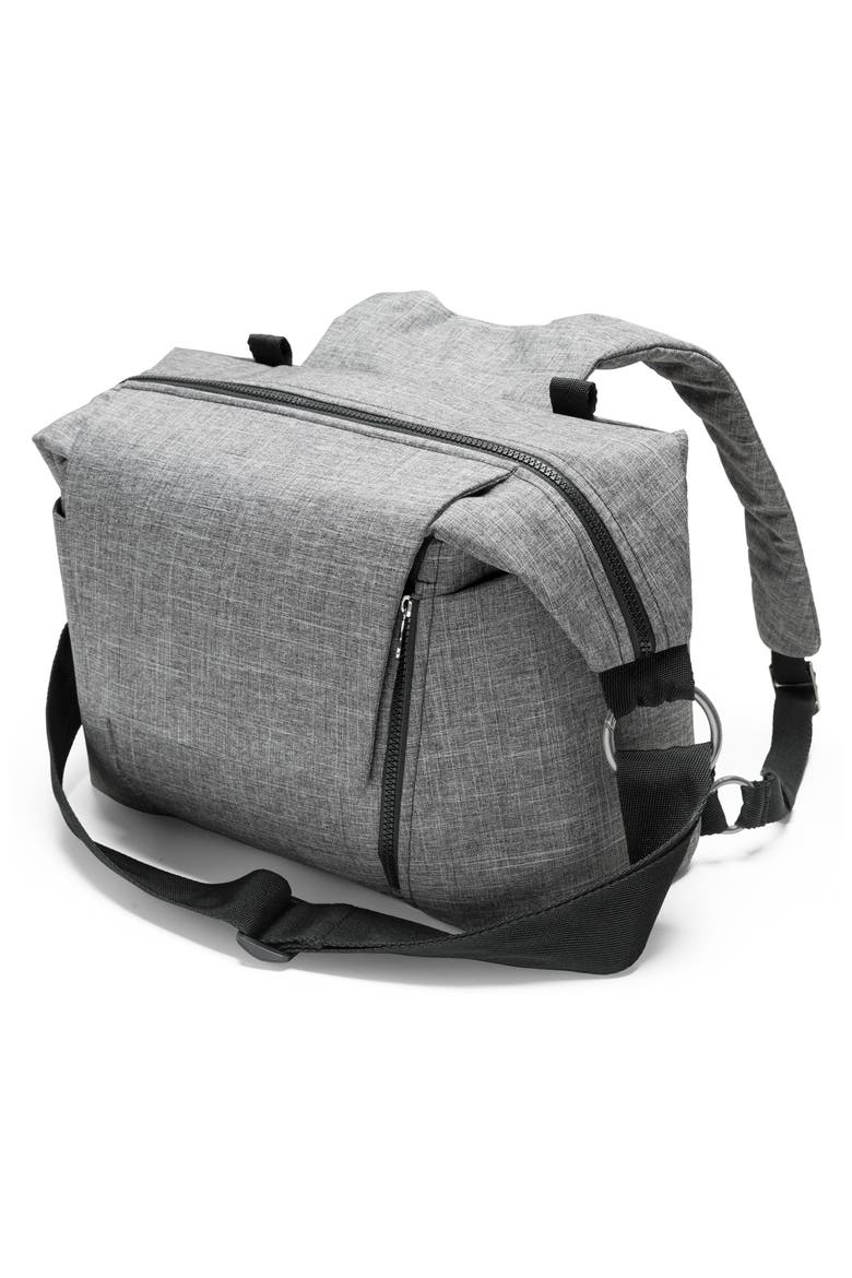 Changing Diaper Bag, Alternate, color, BLACK MELANGE