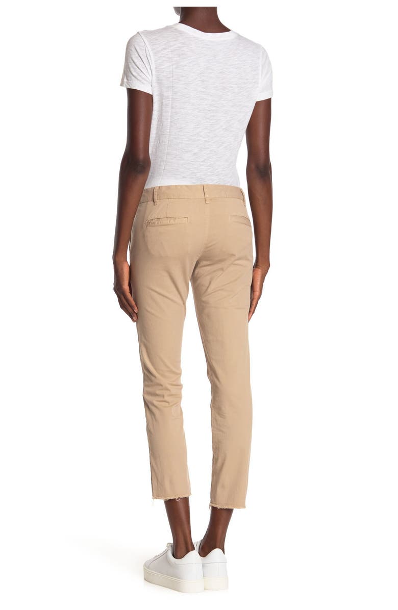 Nili Lotan East Hampton Stretch Cotton Twill Crop Pants, Alternate, color, 