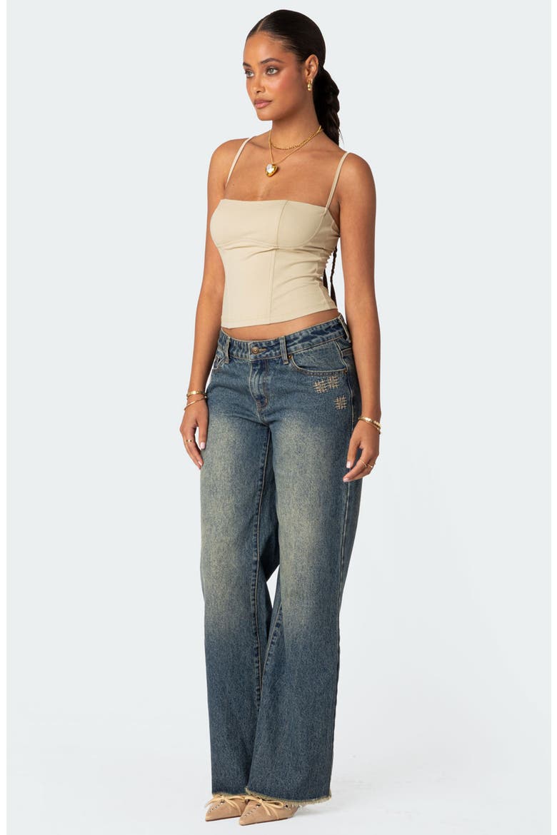 Juno Corset Crop Camisole, Alternate, color, BEIGE