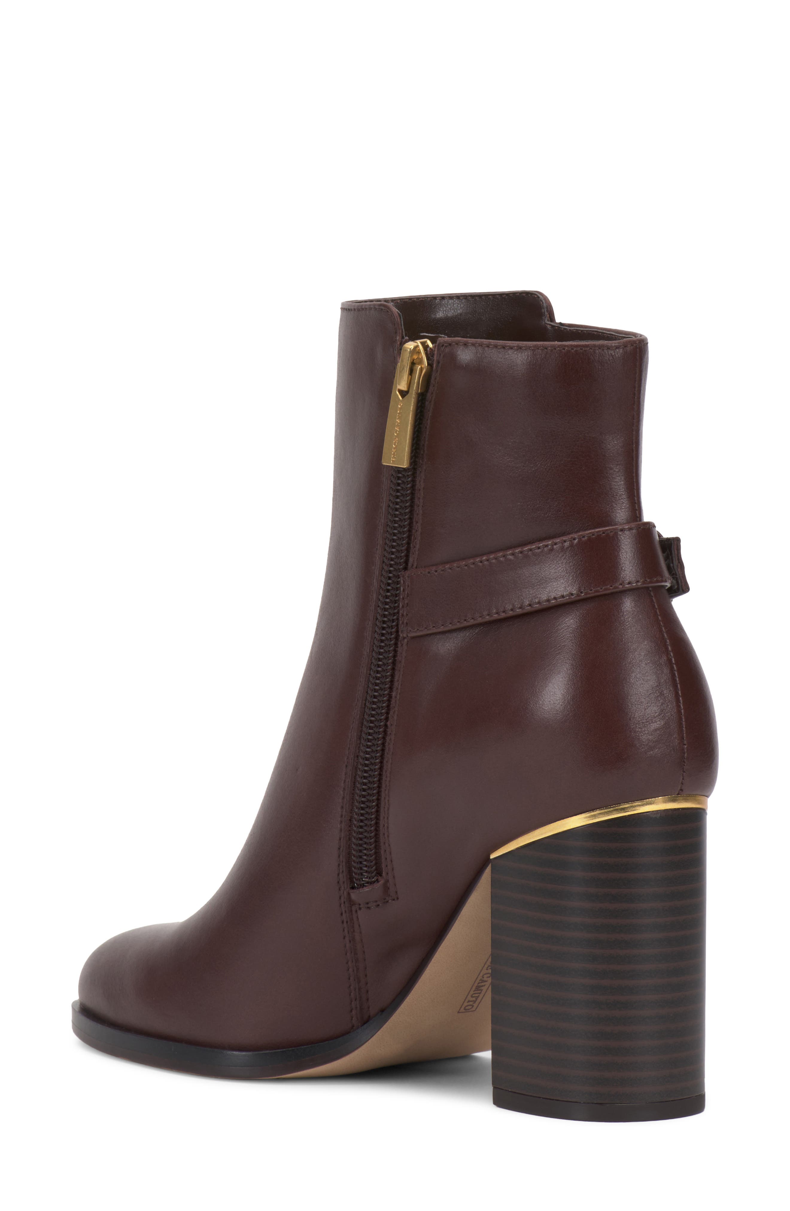 Melvani Leather Bootie, Alternate, color, WARM CHESTNUT