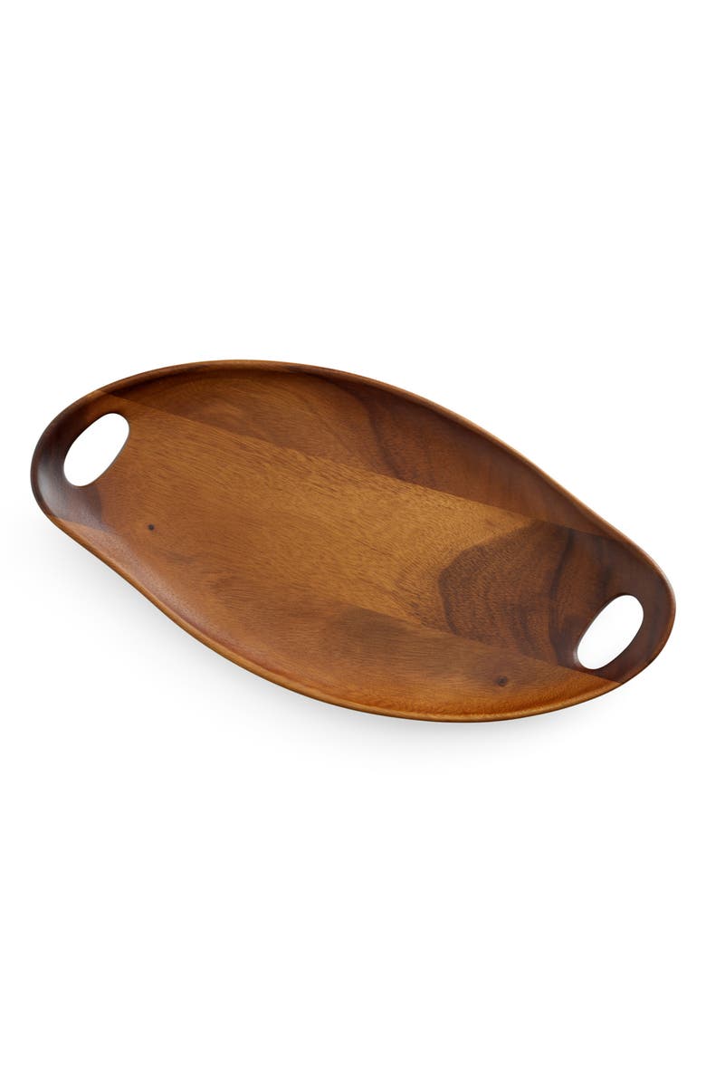 Nambé Portables Wood Tray, Main, color, Brown