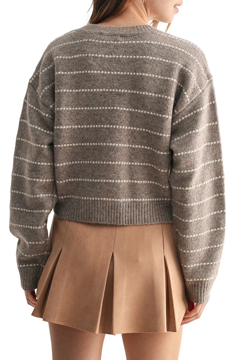 Whip Contrast Cardigan Sweater