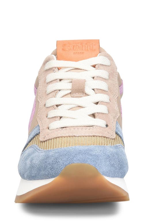 Söfft Janey Sneaker In Light Taupe/orange Multi