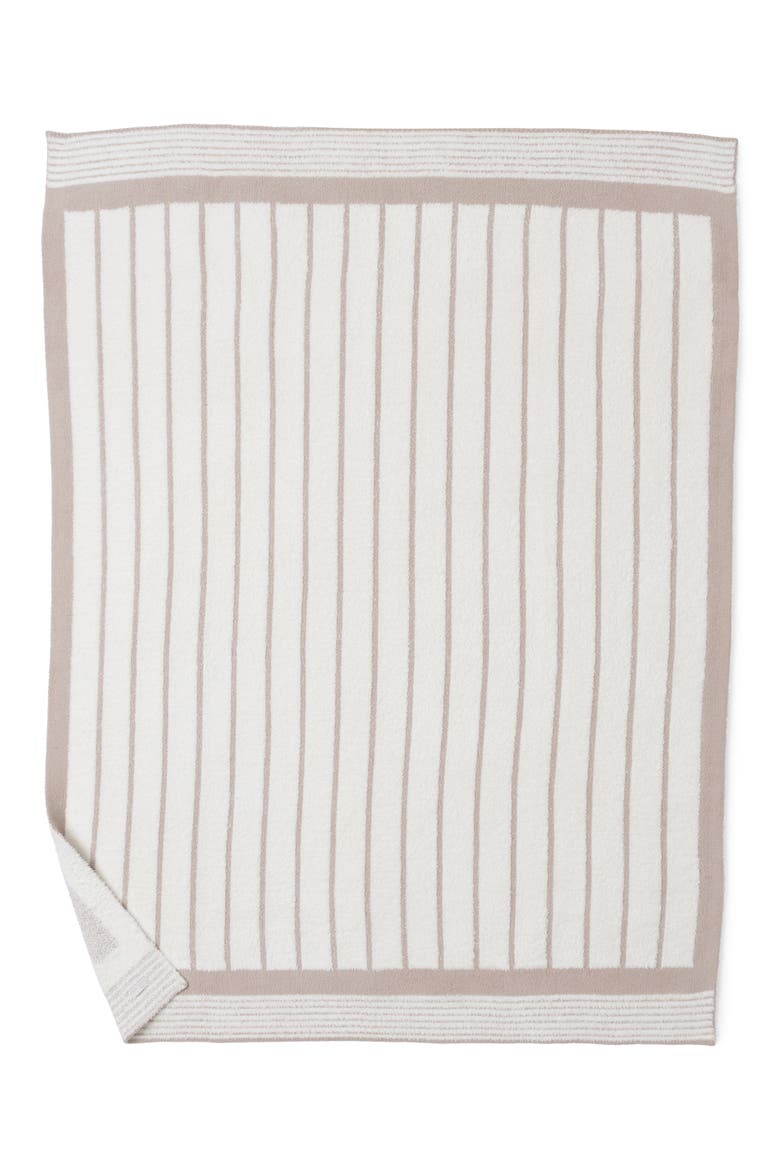 CozyChic® Border Stripe Throw Blanket, Alternate, color, SAHARA/ CREAM