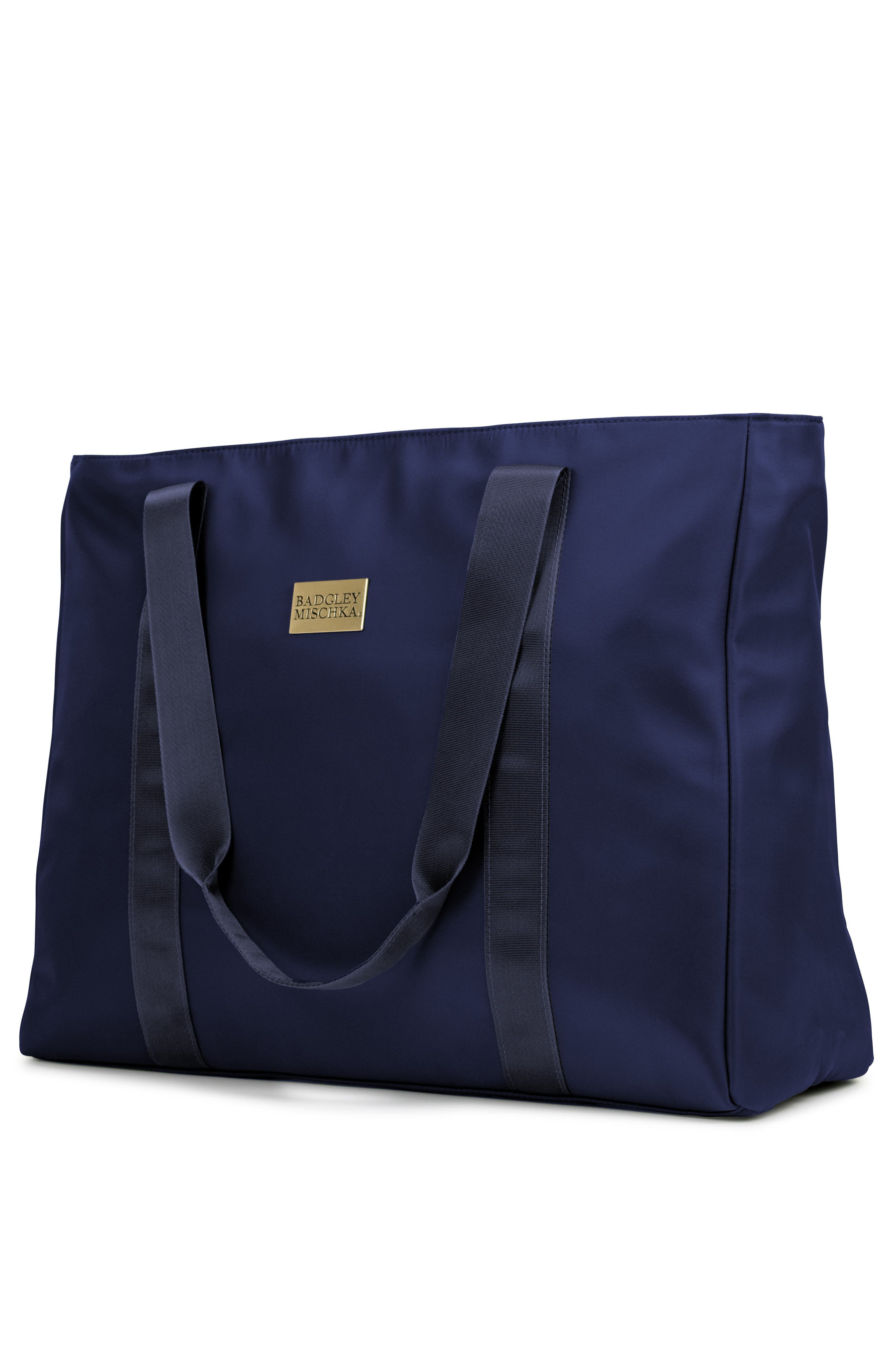 Uncomplicated Nylon Weekender Duffel Bag, Alternate, color, Navy
