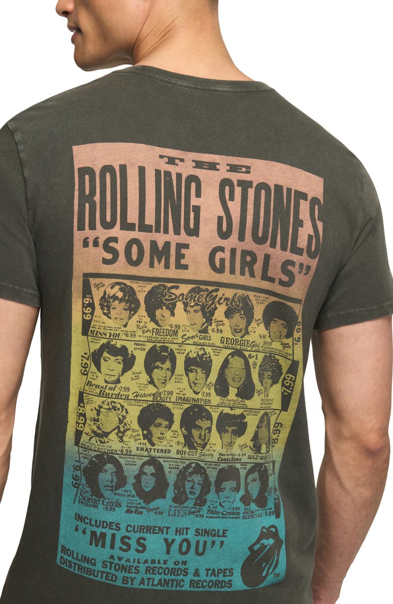 Lucky Brand Rolling Stones Some Girls Graphic T-Shirt, Alternate, color, Raven