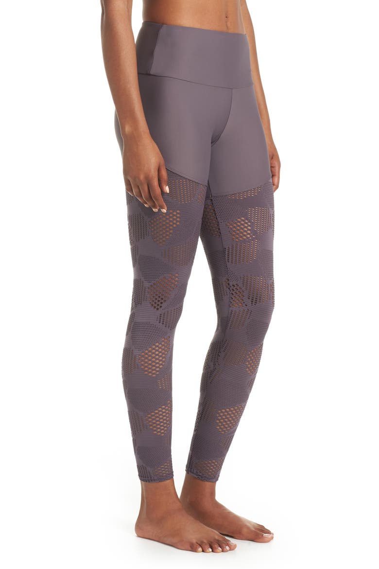 Half/Half 2.0 Leggings, Alternate, color, GRAPHITE HONEYCOMB