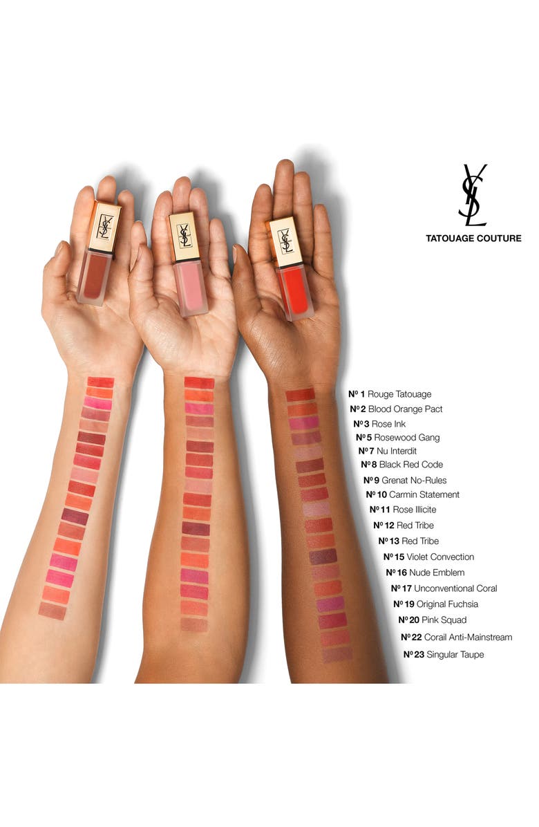 Yves Saint Laurent Tatouage Couture Liquid Matte Lip Stain, Alternate, color,