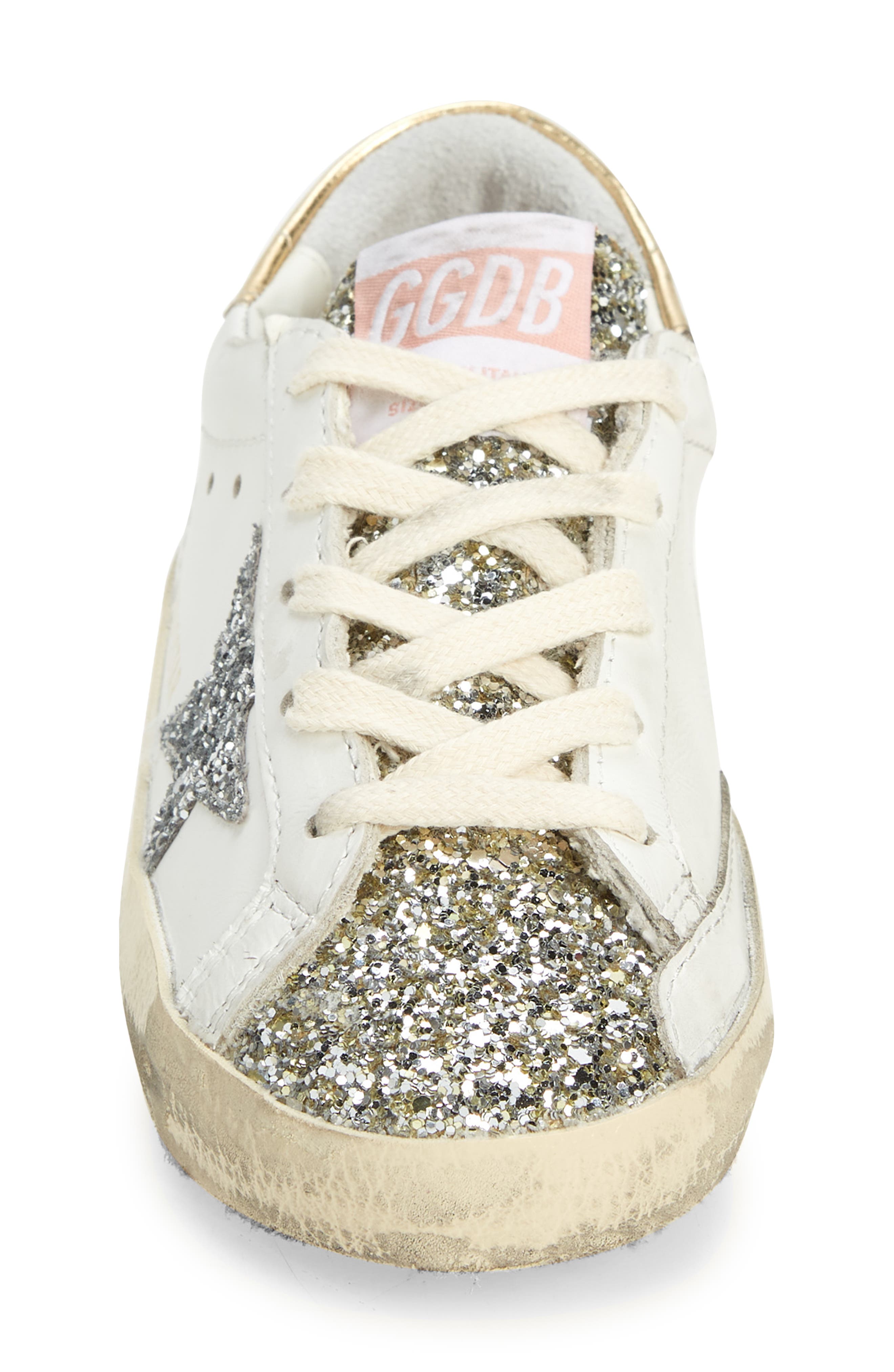 Golden Goose Super-Star Glitter Sneaker, Alternate, color, 