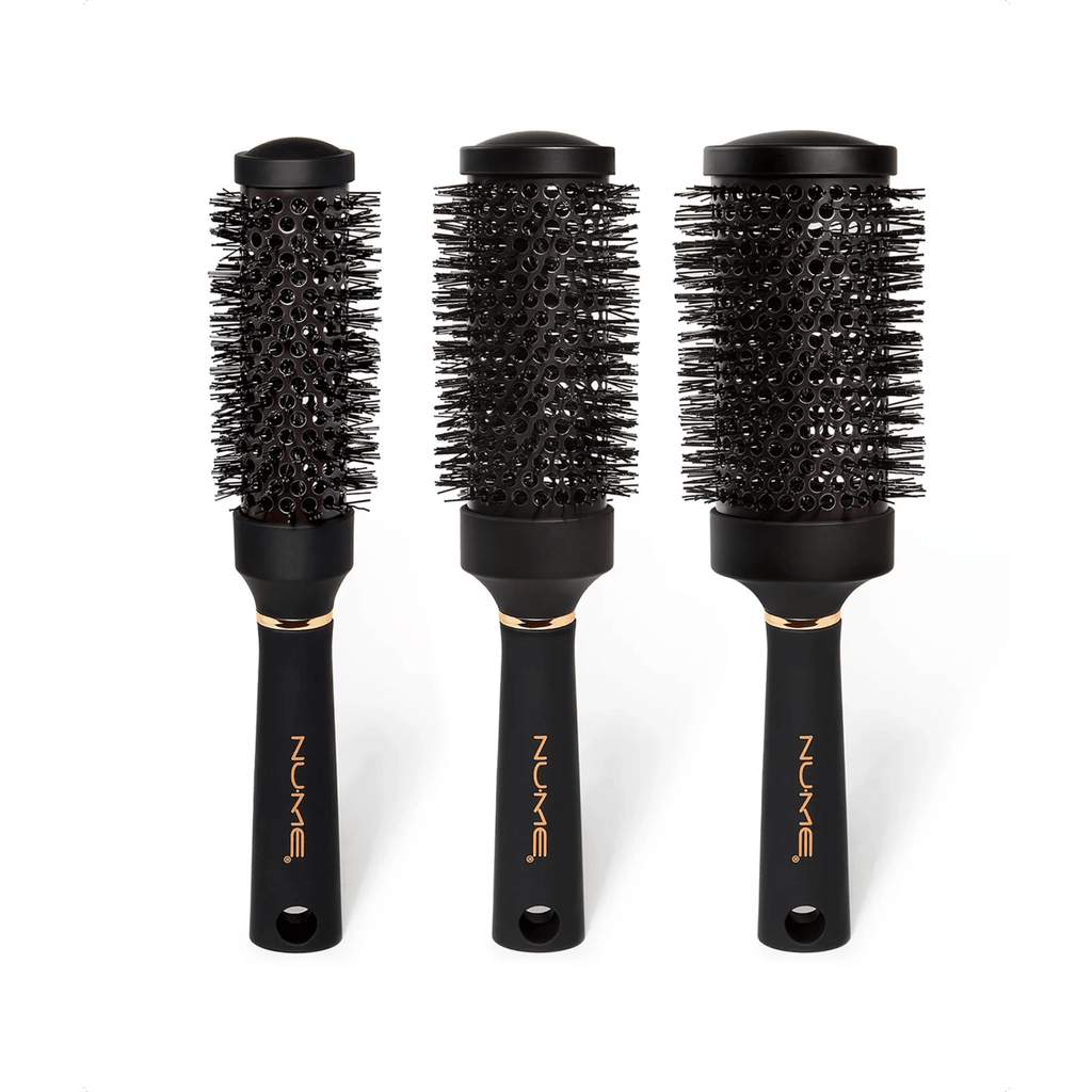 Nume Ionic Round Brush Set In Black